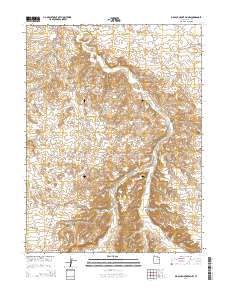 2014 Map of Big Pack Mountain NW, 2014 Print