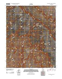 2011 Map of Blackburn Canyon, 2011 Print