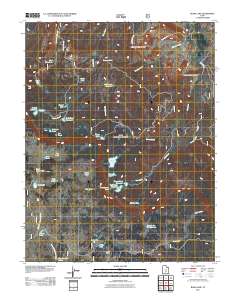 2011 Map of Blind Lake, 2011 Print