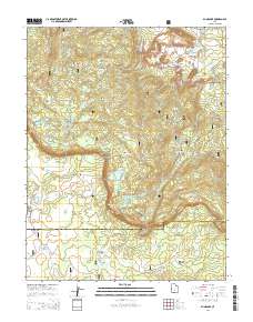 2014 Map of Blind Lake, 2014 Print
