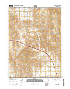 2014 Map of Blind Springs, 2014 Print