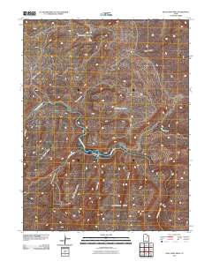 2011 Map of Blue Chief Mesa, 2011 Print