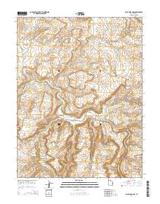 2014 Map of Blue Chief Mesa, 2014 Print
