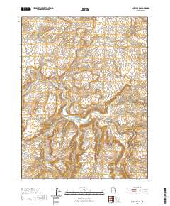 2020 Map of Blue Chief Mesa, 2020 Print