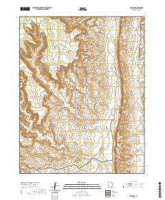 2020 Map of Bluff NW, 2020 Print