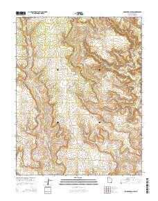 2014 Map of Bradford Canyon, 2014 Print