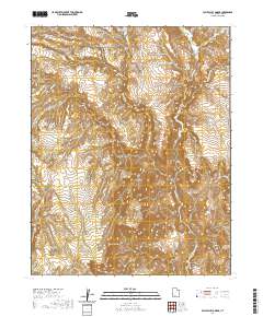 2020 Map of Bull Valley Gorge, 2020 Print