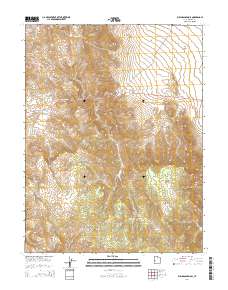 2014 Map of Bullgrass Knoll, 2014 Print