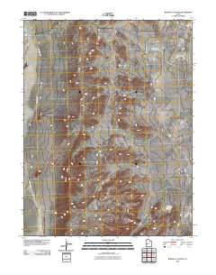2010 Map of Burnout Canyon, 2010 Print