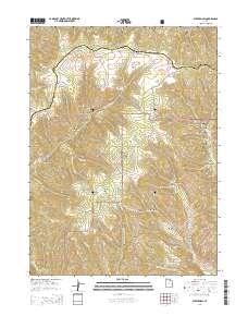 2014 Map of Bybee Knoll, 2014 Print