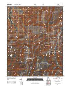 2011 Map of Cathedral Butte, 2011 Print