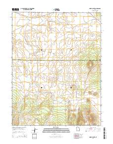 2014 Map of Cinder Crater, 2014 Print