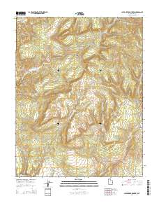 2014 Map of Clear Creek Mountain, 2014 Print