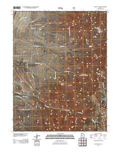 2011 Map of Coffee Peak, 2011 Print