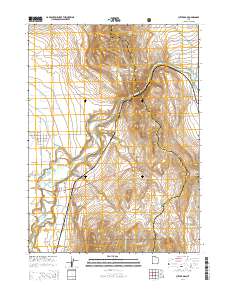 2014 Map of Cutler Dam, 2014 Print