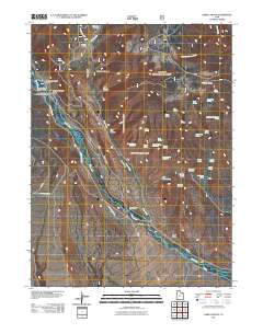 2011 Map of Dark Canyon, 2011 Print