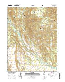 2014 Map of Dark Canyon, 2014 Print