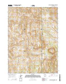 2014 Map of Death Creek Reservoir, 2014 Print