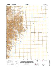 2014 Map of Desert Peak, 2014 Print