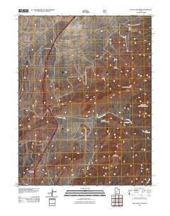 2011 Map of Dog Valley Peak, 2011 Print