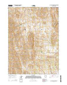 2014 Map of Dry Canyon Mountain, 2014 Print