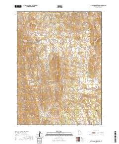 2020 Map of Dry Canyon Mountain, 2020 Print