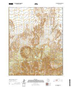 2020 Map of Dry Lakes Peak, 2020 Print