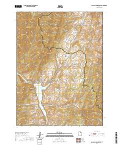 2020 Map of East Canyon Reservoir, 2020 Print