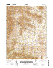 2014 Map of Emigrant Pass, 2014 Print
