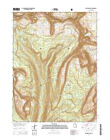 2014 Map of Explorer Peak, 2014 Print