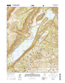 2014 Map of Fish Lake, 2014 Print