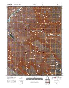 2011 Map of Fisher Towers, 2011 Print