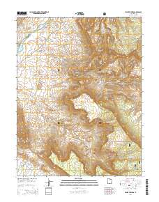2014 Map of Fisher Towers, 2014 Print