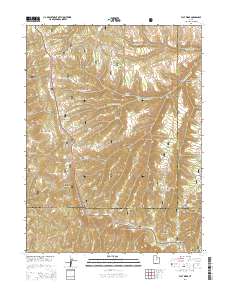 2014 Map of Flat Ridge, 2014 Print