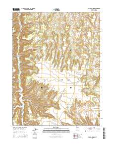 2014 Map of Flat Rock Mesa, 2014 Print