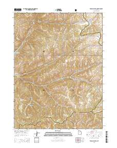 2014 Map of Francis Canyon, 2014 Print