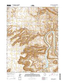 2014 Map of Gold Bar Canyon, 2014 Print