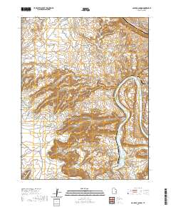 2020 Map of Gold Bar Canyon, 2020 Print