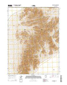 2014 Map of Graham Peak, 2014 Print