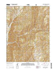 2014 Map of Granger Mountain, 2014 Print