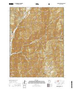 2020 Map of Granger Mountain, 2020 Print