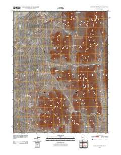 2010 Map of Headlight Mountain, 2010 Print
