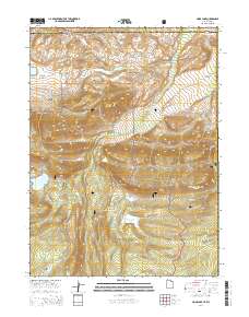 2014 Map of Hoop Lake, 2014 Print