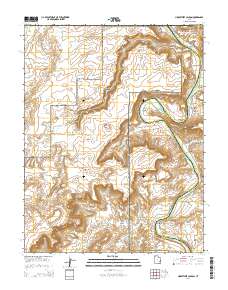 2014 Map of Horsethief Canyon, 2014 Print