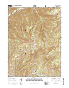 2014 Map of Hoyt Peak, 2014 Print