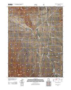 2011 Map of Indian Peaks, 2011 Print
