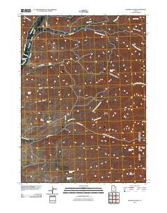 2011 Map of Ingham Canyon, 2011 Print