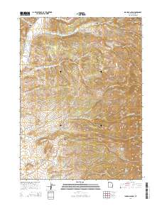 2014 Map of Ingham Canyon, 2014 Print