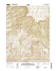 2014 Map of Jensen Ridge, 2014 Print