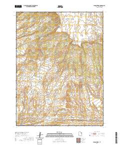 2020 Map of Jensen Ridge, 2020 Print